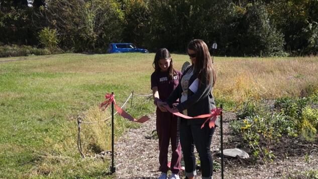 Garden ribbon-cutting