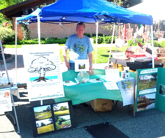 Friends booth at Pitman Craft Fair, May 2012